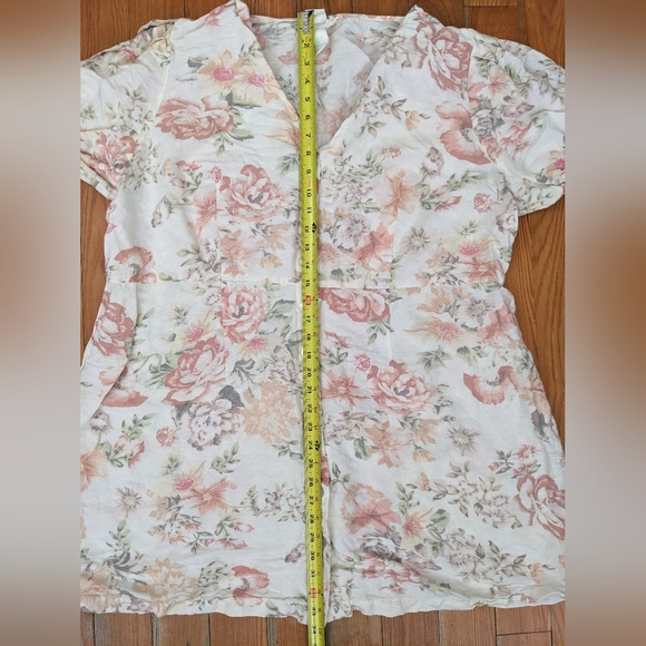 H&M Floral Linen Blend Dress Size XXL - Picture 3 of 8